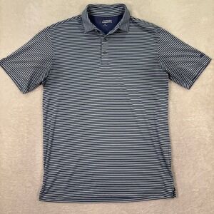 Men's Striped Polo Shirt - Blue